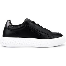 Resim Mario Valentino Kadın Hakiki Deri Siyah Sneakers & Spor Ayakkabı 1040 91v1303 Bn Ayk Sk25-26 Black Siyah 