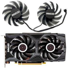 Resim 75mm Grafik Kartı Soğutma Fanları Soğutucu Inno3d P106100 Gtx1660 1660tı Grafik 