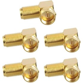 Resim electroon F Konnektör L 90 Derece Gold - 100Adet 