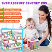 Resim 6-Alın Hafızası ve Sıralama Blokları - 1-3 Yaş Arası Çocuklar İçin Dayanıklı Plastik Şekiller, Motor Becerileri Geliştirir, Renk ve Şekil Tanıma, Çeşitli Renkler (Mor, Yeşil, Sarı) - Bebekler İçin İdeal Doğum Günü Hediyesi, Küçük Çocuk Oyuncakları, Duyusal Stimulation, Oyunlu Tasarım, Güvenli Malzemeler, Küçük Çocuk Öğrenimi 