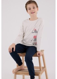 Resim U.S. Polo Assn. U.s. Polo Assn Erkek Çocuk Gri Pijama Takımı 5274-48781 Gri 