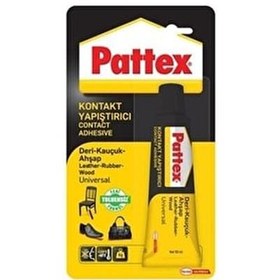 Resim Pattex Deri Kauçuk Ahşap Yapıştırıcı 50g Tüp 