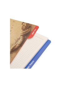 Resim 2K Organizer Ajanda Yedeği 4 Delikli A5 Tarihsiz Kareli Blok ivory Kağıt 15x21 CM YDK3 Çok Renkli 