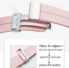 Resim Gpack Havit M9034 ile Uyumlu Silikon Mıknatıslı Ayarlanabilir Kordon, Lila 