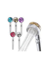 Resim Pervaneli Duş Başlığı 360 Derece Dönebilen Aç Kapa Su Tasarruflu Çok Renkli 