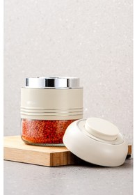 Resim Emsan Moko 420 Ml Saklama Kavanozu Ekru 