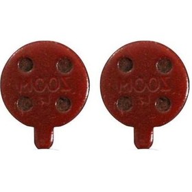 Resim Primepickings 2 Adet Evrensel Metal Fren Diski Pedleri Bisiklet Ve Kaykay İçin Kırmızı 