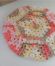 Resim Kemzey Handmade El Yapımı Ressam Beresi , Kadın Ressam Bere, Renkli Kadın Bereleri Pembe - Kahverengi 