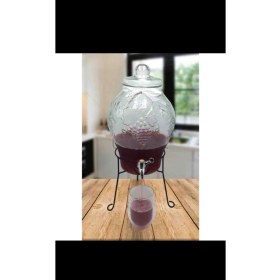 Resim Perottı Cam Sebil Ayaklı 6 Litre 