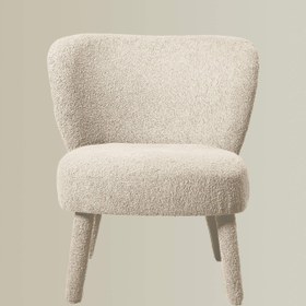 Resim Croco Armchair Sage Green - Boucle-Ecru 