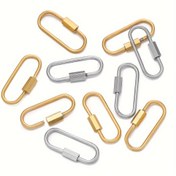 Resim 5 adet/Lot Paslanmaz Çelik Toka Tokaları, Vida Kilidi Bağlantı Elemanları, DIY Çanta Bağlantı Takı Yapımı Aksesuarları, Sanat El Sanatları Dikiş Malzemeleri, Metal El Sanatları Parçaları 