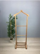 Resim Ahşap Tekli Dilsiz Uşak Ham Cilalı Basic Ceviz 