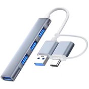 Resim Alleon A-806 4in1 Type-C + USB Girişli USB 3.0 Çoğaltıcı Hub Adap Diğer