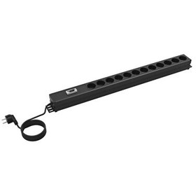 Resim Canovate Alman Tip 16A Tek Kutup Devre Kesicili 12'li Akım Koruyucu Priz 