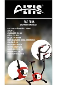 Resim ALTIS Eco Plus Dikey Bisiklet Kırmızı 