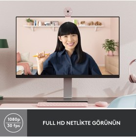Resim Logitech Brio 300 Full HD Webcam - Pembe 960-001448 