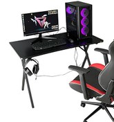 Resim Hey Modüler Mobilya Heygaming 120 CM Siyah Profesyonel Oyuncu Masası 