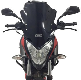 Resim GP Kompozit Bajaj Pulsar NS 200 2011-2024 Uyumlu Ön Tur Camı Şeffaf 40 cm 