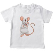 Resim Angemiel Baby Cool Fare Erkek Bebek Tişört Beyaz B0645MDBBKETSRT 