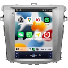Resim Toyota Corolla Tesla 2007/2011 8gb Ram 64gb Hafıza Carplay Kamera Android Multimedya 12" 