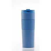 Resim Tohana French Press Paslanmaz Çelik Termos (Mavi) 450 Ml. 
