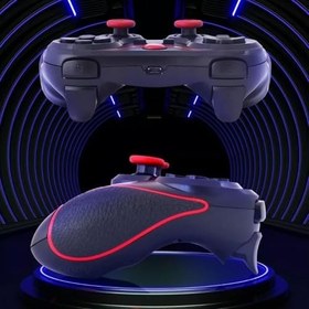 Resim Coverzone Bluetooth Joystick Telefon Tutuculu Oyun Kolu Kablosuz Şarjlı ios ve Android Uyumlu ve PC ile Uyumlu Oyun Kontrolü Telefon Standlı Tam Kontrol Sağlar Gamepad X3 
