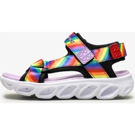 Resim Skechers Hypno - Splash - Rainbow Lights Büyük Kız Çocuk Siyah Işıklı Sandalet 20218L Bkmt 