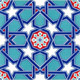 Resim Kütahya Çini Yapı Tasarım Ac85 20x20 Cm 4 Adet Çini Karo 