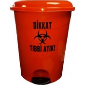 Resim Tıbbi Atık Çöp Kovası Pedallı 20 Litre 