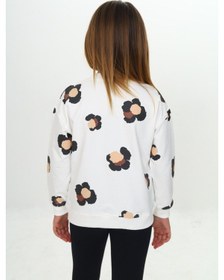Resim Toontoy Kız Çocuk Pano Baskılı Sweatshirt Ekru 
