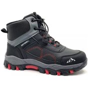 Resim Cool Alfa Siyah-kırmızı Kauçuk Taban Kaymaz Erkek Çocuk Outdoor Bot 001 