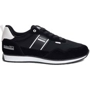 Resim Jagulep Siyah Erkek Sneaker Günlük Spor Ayakkabısı Esnek Tabanlı Rahat Ergonomik Ortopedik 