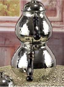 Resim Damla Nikel Kaplama Dövme Bakır Çaydanlık Bakır 