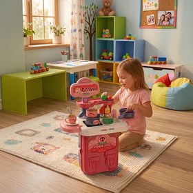 Resim Ogi Mogi Toys Mutfak Oyun Seti 2’si 1 Arada Taşınabilir Sırt Çantası 
