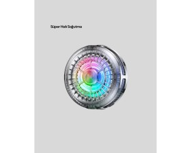 Resim Marsilyan Rgb Gaming Telefon Fanı Sessiz Soğutucu Tüm Akıllı Telefonlara Uygun 