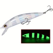 Resim 1 adet 12 cm-39 g Yapay Büyük Batan Minnow Balıkçılık Yemi, 4.72 inç-1.38 oz Bionik Plastik Wobbler Sert Yem, Carp Balıkçılık Takımı 