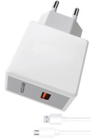 Resim Galaxy J5 Pro Şarj Aleti Micro USB 3.0A Hızlı Şarj - Snx-S225M 