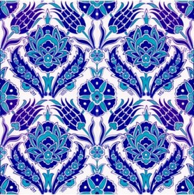 Resim Kütahya Hedef Çini 20*20 Ac54 Çini Karo 1 M2 