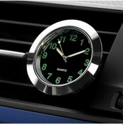 Resim Araba Saati Gece Lambası Elektronik Saat Araba Dekorasyon Gümüş 