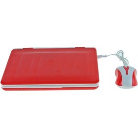 Resim Oyuncak Laptop Eğitici Bilgisayarı Türkçe İngilizce Eğitici Red 
