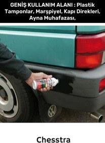 Resim Genel Markalar Premium Uzun Süre Suya Dayanıklı Eskimiş Kauçuk Yüzey Dış Plastik Aksam Siyah Tampon Boyası 1 Adet 