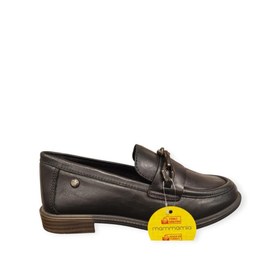 Resim Mammamia D25KA-3800 KISA TOPUK KADIN LOAFER DERİ AYAKKABI 