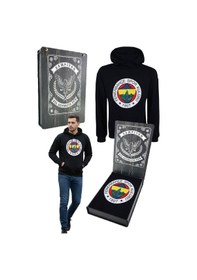 Resim Fenerbahçe Orijinal Lisanslı Fb Logolu Lacivert Kapüşonlu Sweat Lazer Kutu Hediyeli Lacivert - Beyaz 