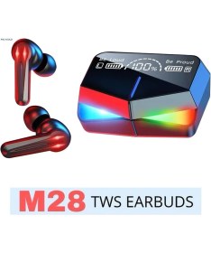 Resim Digi Monster M28 LED Işıklı Bluetooth Oyuncu & Müzik Kulaklığı | Bluetooth 5. 1 | Dokunmatik Kontrol | Powerbank Özellikli | RGB Efektli | Düşük Gecikme 