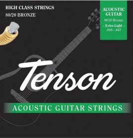 Resim Tenson 80/20 Bronze 10-46 Extra-light Akustik Gitar Teli 