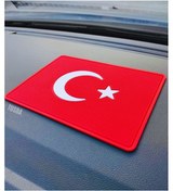 Resim Türk Bayrak'lı Araç İçi Torpido Üstü Kaymaz Ped 