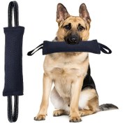 Resim 1 Adet Etkileşimli Köpek Çiğneme Yastığı - Yumuşak Saplı, Dayanıklı Naylon Çekme Oyuncağı, Eğitim ve Diş Temizliği İçin, Tüm Irklar için, Çiğnemeye Dirençli Tasarım, Güçlendirilmiş Dikişler, Oyuncu Hayvanlar 