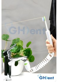 Resim Ghdent SH16 6 Başlıklı Fırçalı & Tek Gözlü Tazyikli BPA Free & FDA Kriterli Hibrit Manuel Ağız Duşu 