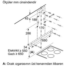 Resim Bosch DWB95BC50T Duvar Tipi 90 CM Davlumbaz 