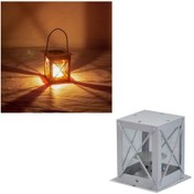 Resim Mumluk Metal Nostalji Mumluk Dekoratif Mumluk Beyaz 